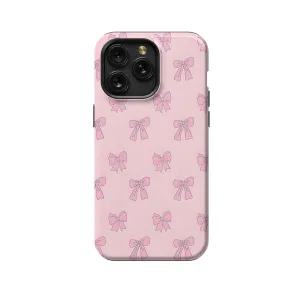 Girly Pink Coquette Bows Phone Case iPhone Samsung Cover Pixel 1163