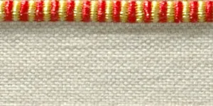 Headband Red & Yellow Silk