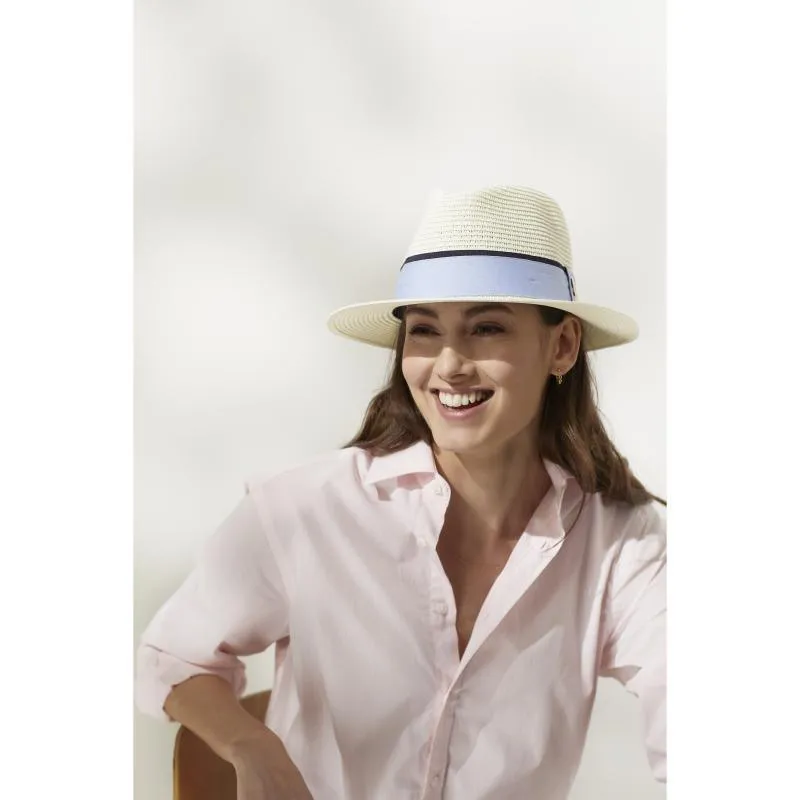Hicks & Brown Orford Summer Fedora - Cornflower Blue