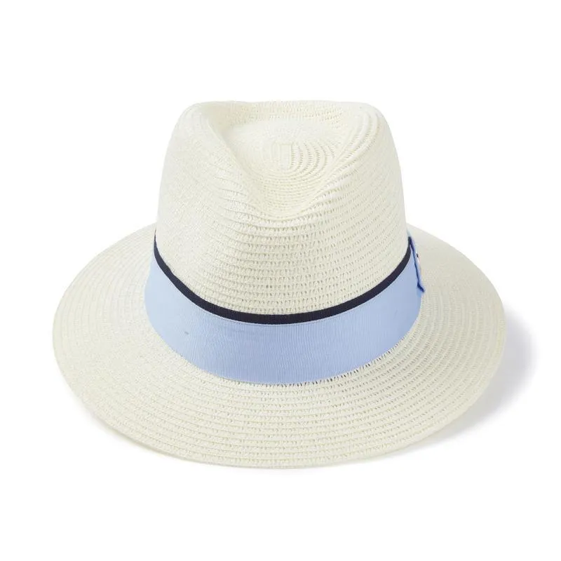 Hicks & Brown Orford Summer Fedora - Cornflower Blue