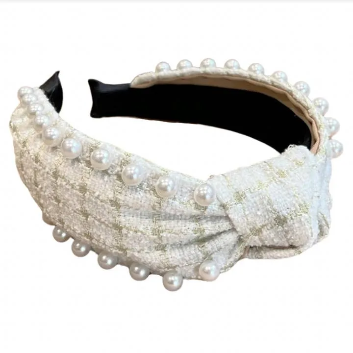 It Girl Headband Pearl