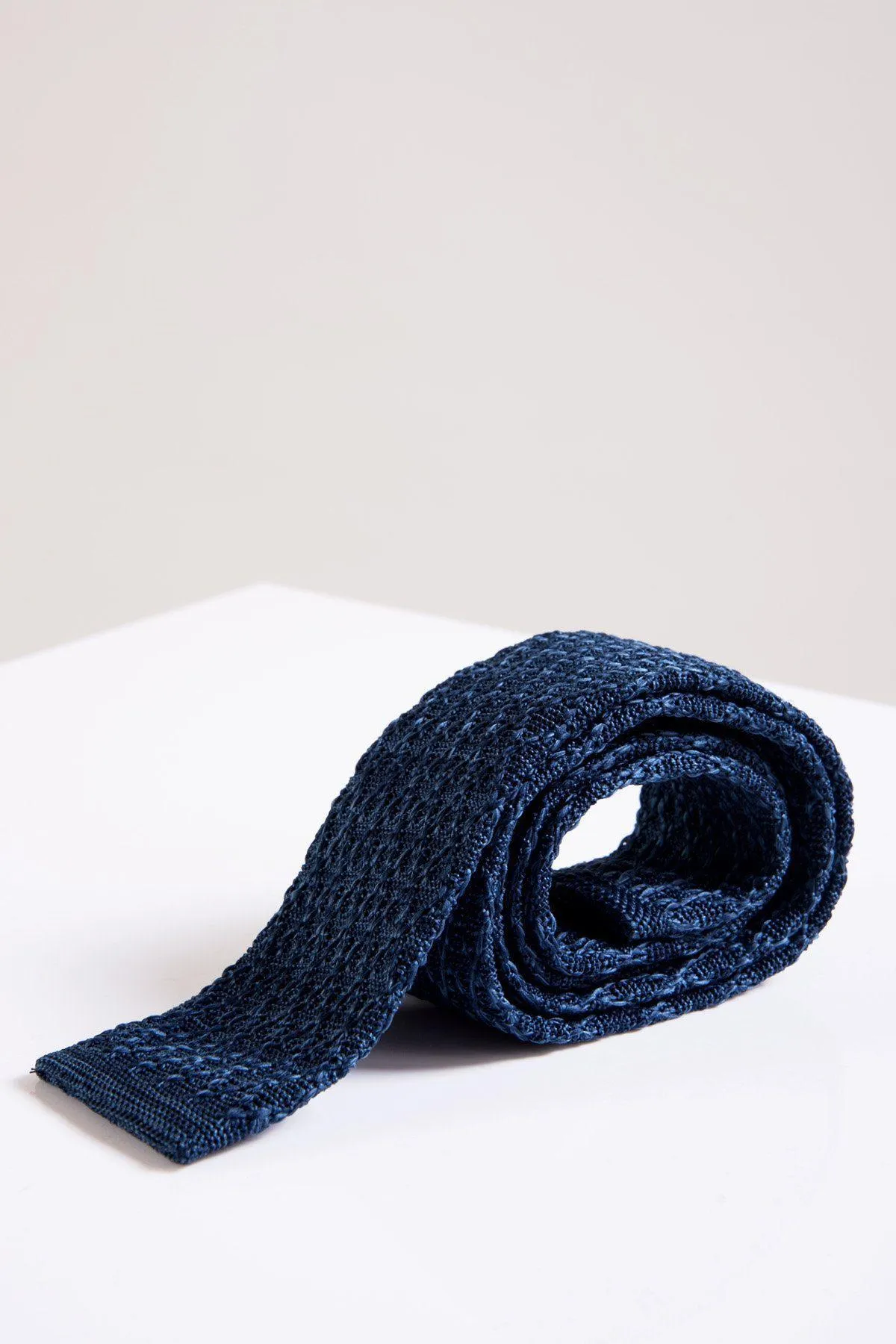 KT - Blue Marl Knitted Tie