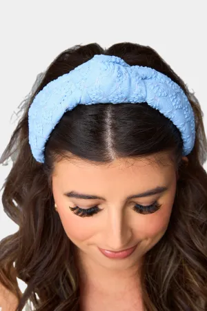 Olivia Lace Headband - Blue