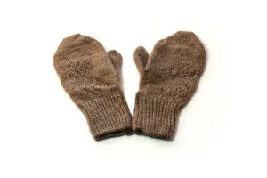 Qiviut Lace Patterned Mittens