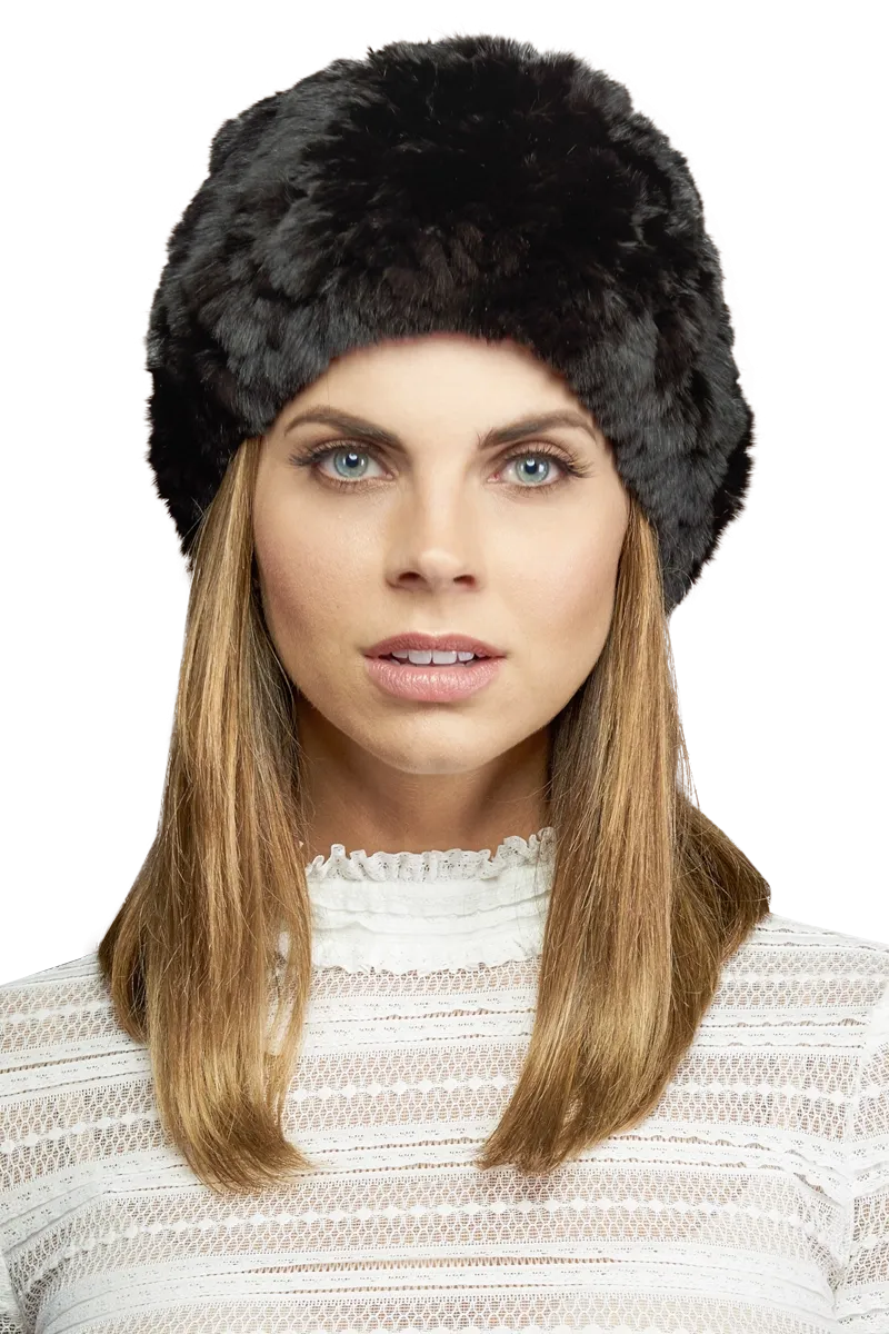 Rex Rabbit Slouch Fur Hat
