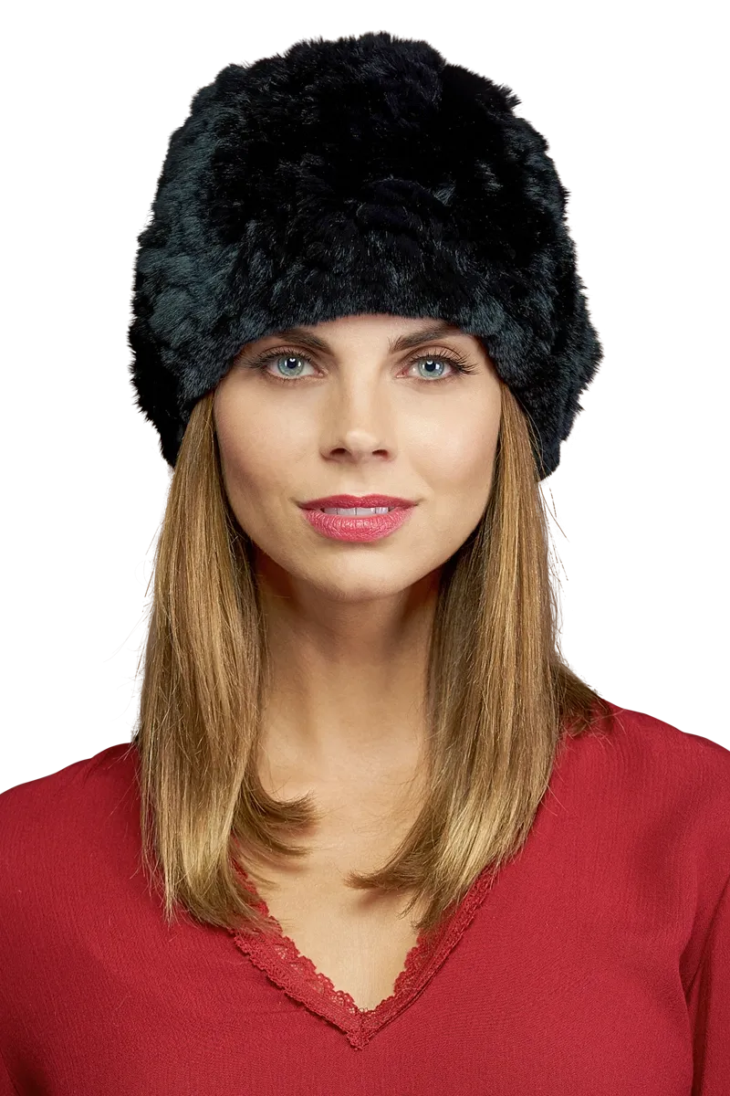 Rex Rabbit Slouch Fur Hat