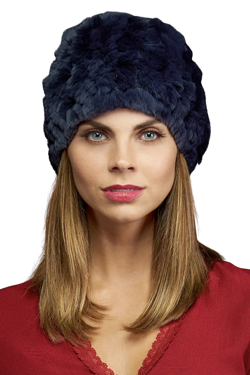 Rex Rabbit Slouch Fur Hat