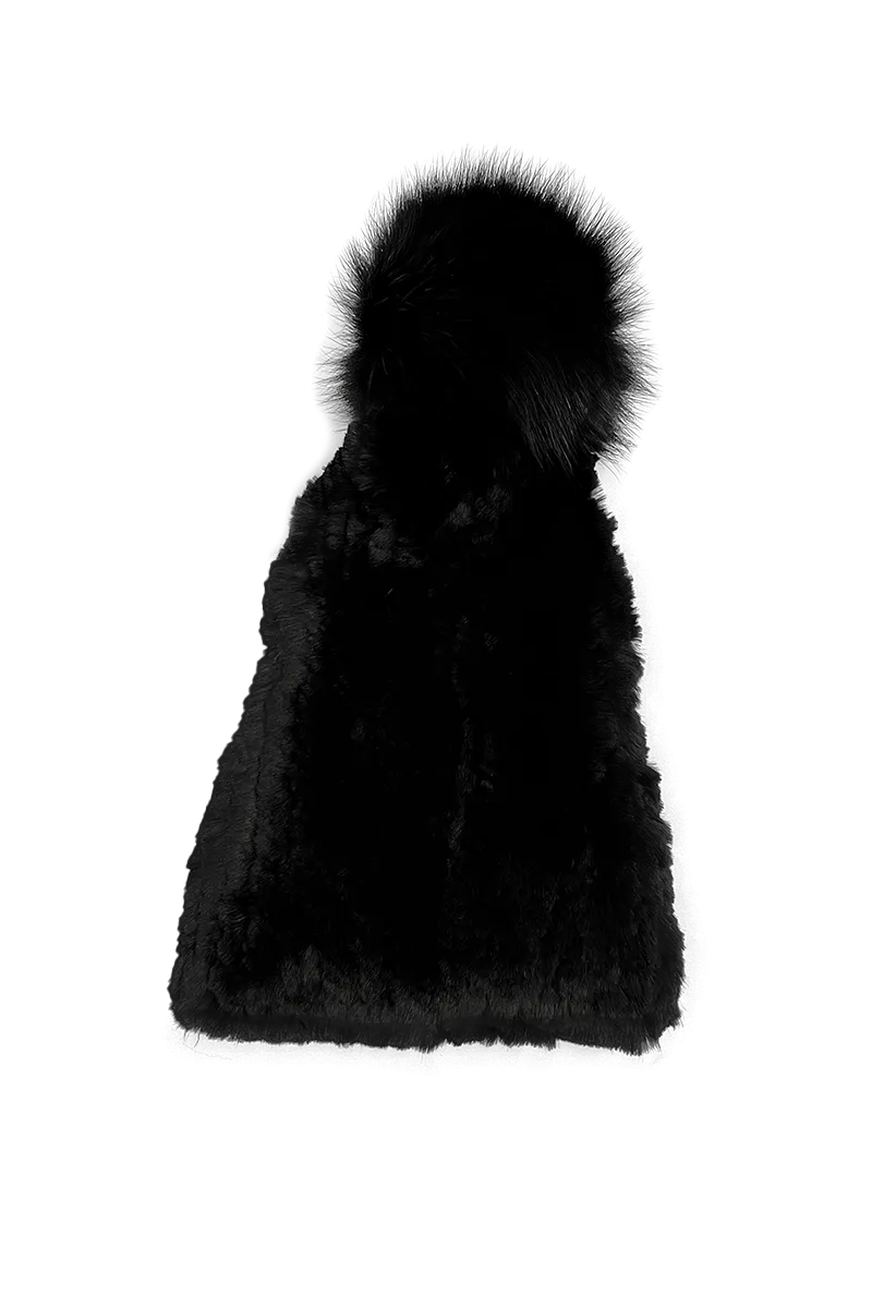 Rex Rabbit Slouch Fur Hat