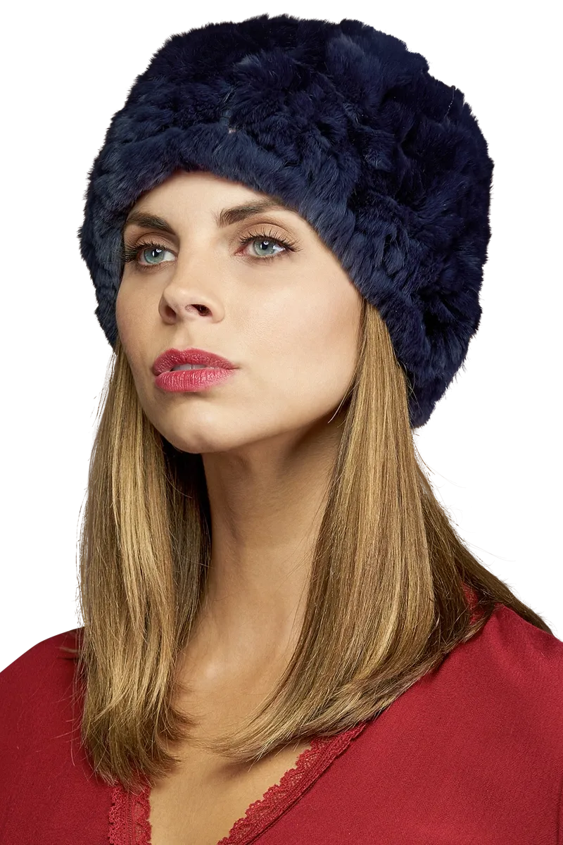 Rex Rabbit Slouch Fur Hat