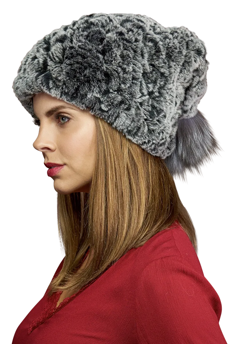 Rex Rabbit Slouch Fur Hat