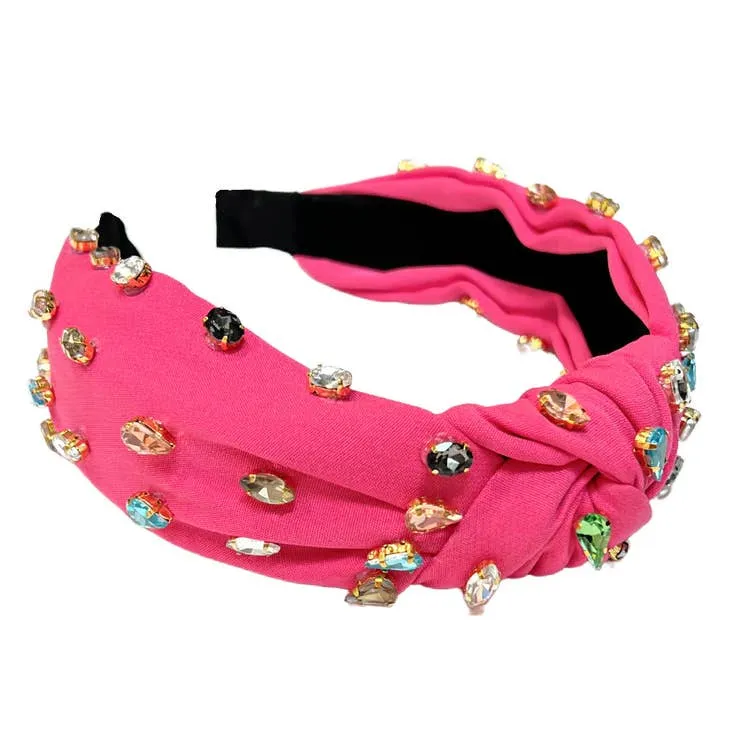Rhinestone Knot Headband