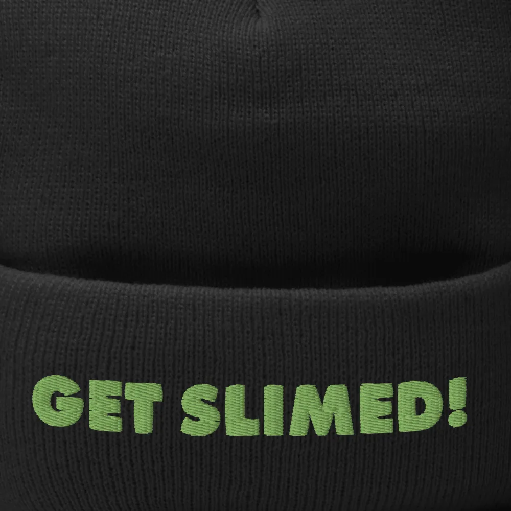 Slime Get Slimed! Pom Pom Knit Beanie