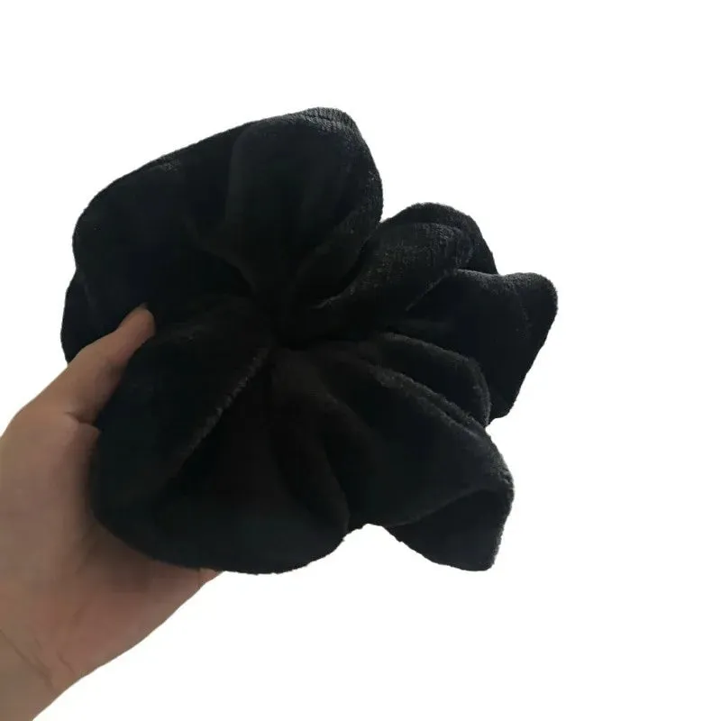 TAVIMART  -  Large size towel headbands dry hair large intestine headband feminine temperament simple autumn and winter bunhair with plush
