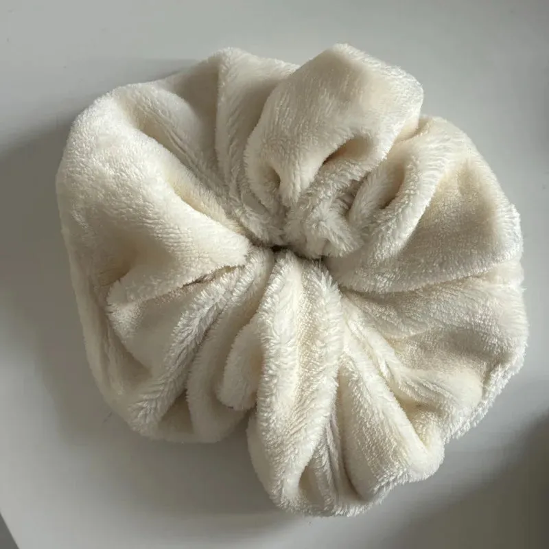 TAVIMART  -  Large size towel headbands dry hair large intestine headband feminine temperament simple autumn and winter bunhair with plush