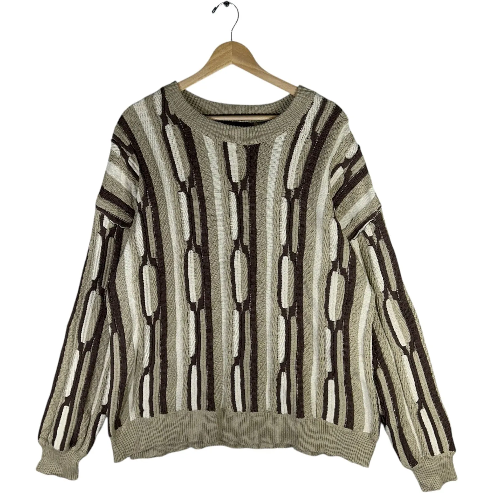 Vintage Coogi 3D Knit Wool Sweater