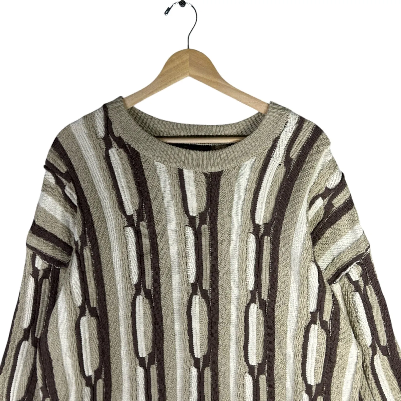 Vintage Coogi 3D Knit Wool Sweater