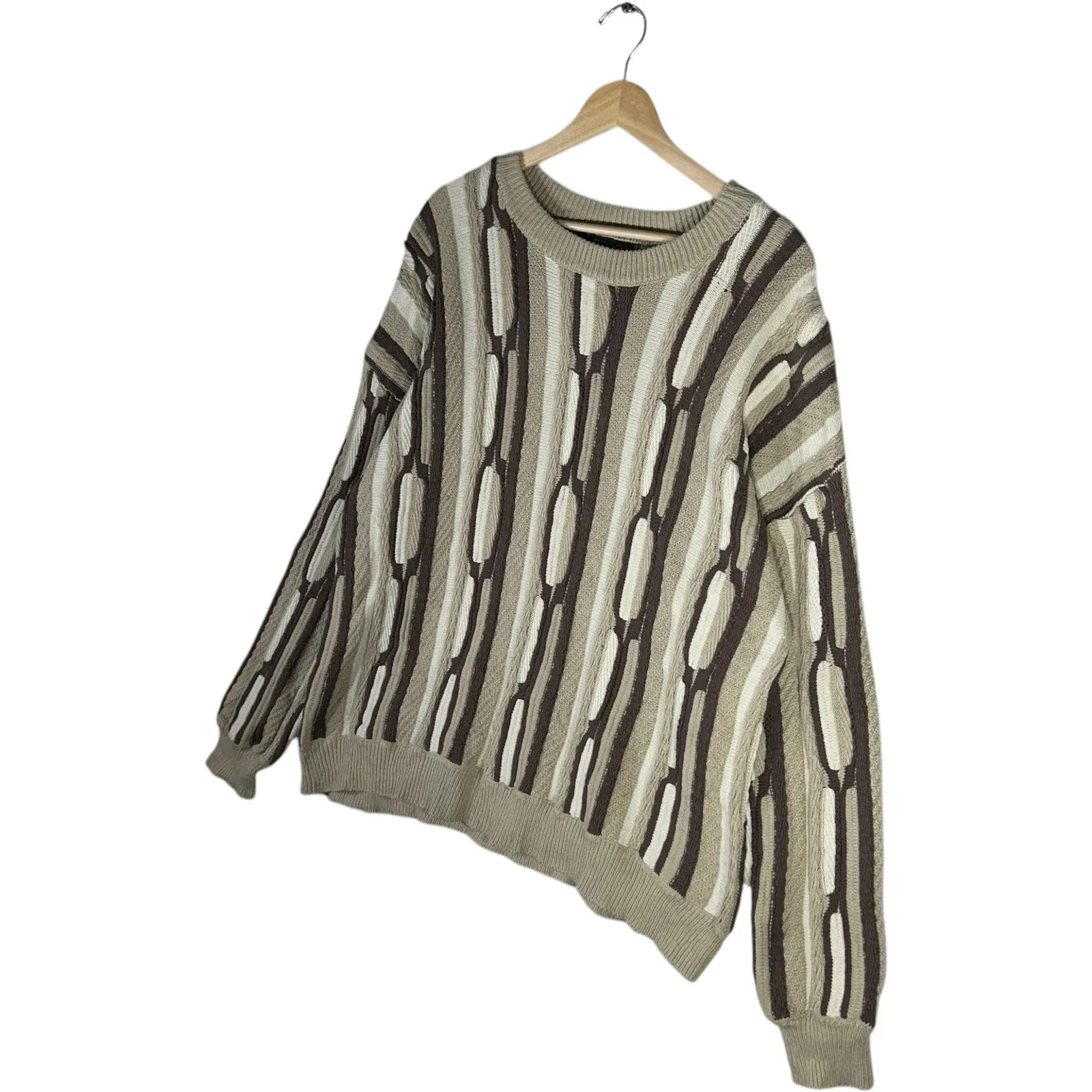 Vintage Coogi 3D Knit Wool Sweater